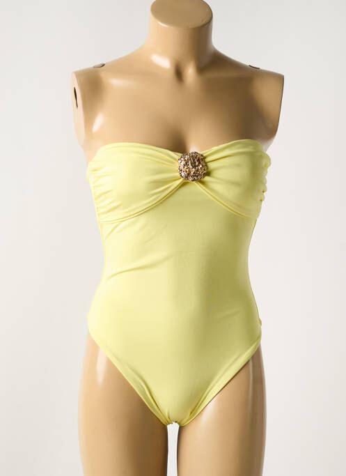 Maillot de bain 1 pièce jaune GARCONNE pour femme