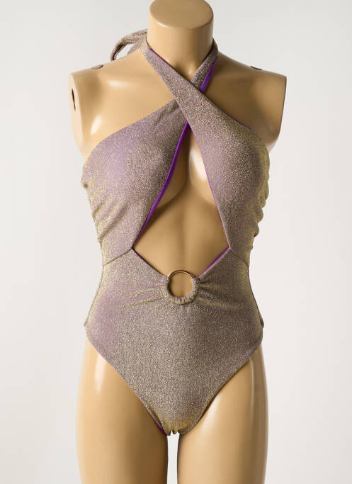 Maillot de bain 1 pièce or GARCONNE pour femme
