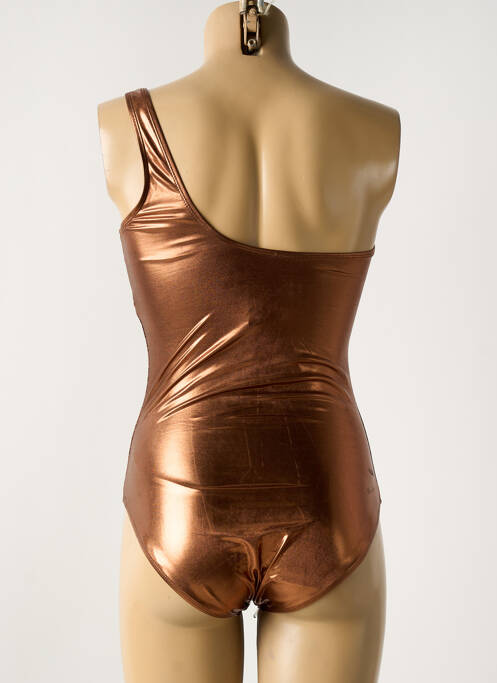 Maillot de bain 1 pièce orange DAG ADOM pour femme