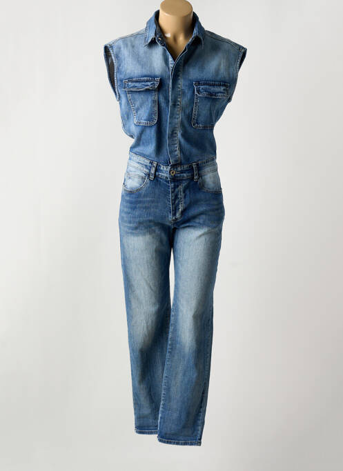 Combi-pantalon bleu PLACE DU JOUR pour femme