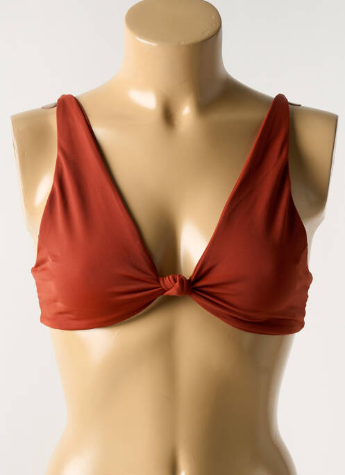 Haut de maillot de bain orange SWIMETIS pour femme