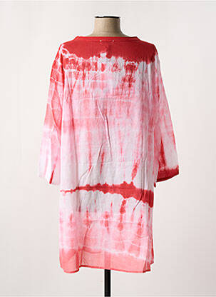 Tunique manches longues col v rouge L'ATELIER D'ANNA femme