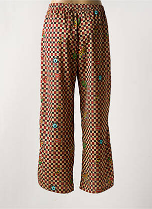 Pantalon large poches taille normale rouge VIE TA VIE femme
