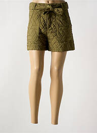 Short fermeture zippée sous rabat boutonné taille normale vert JANIS & JOHN femme