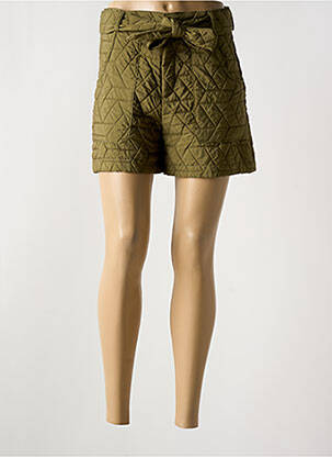 Short fermeture zippée sous rabat boutonné taille normale vert JANIS & JOHN femme