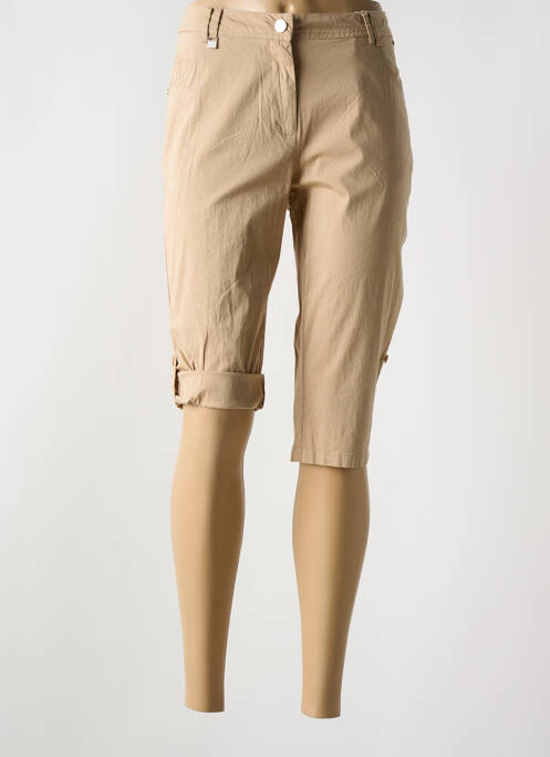 Pantacourt marron AGATHE & LOUISE pour femme