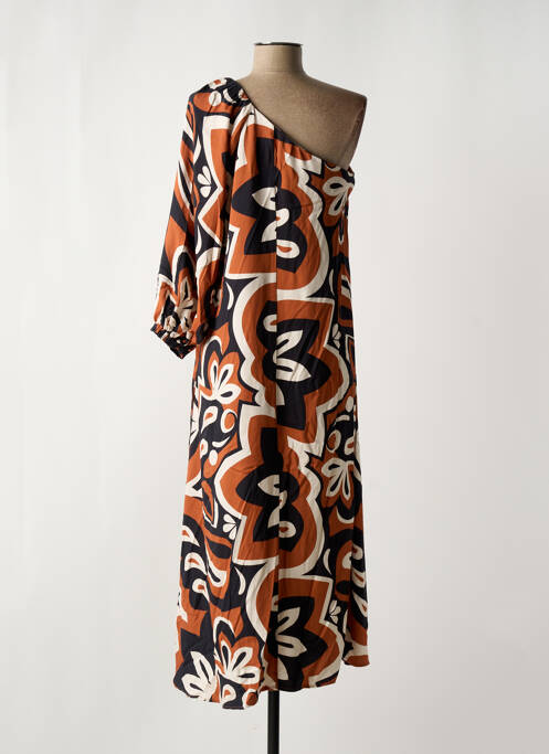 Robe longue marron SKATÏE pour femme