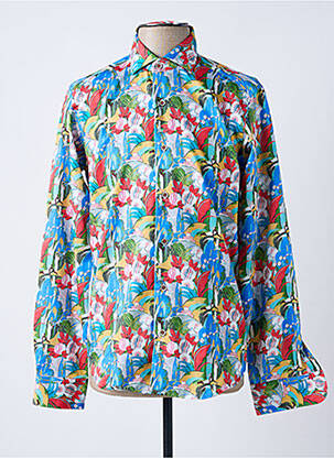 Chemise manches longues imprimé fantaisie bleu DARIO BELTRAN homme