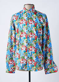 Chemise manches longues imprimé fantaisie bleu DARIO BELTRAN homme