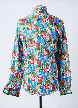 Chemise manches longues imprimé fantaisie bleu DARIO BELTRAN homme