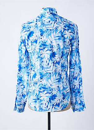 Chemise manches longues imprimé fantaisie bleu DARIO BELTRAN homme