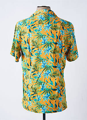 Chemise manches courtes coupe cintrée jaune DARIO BELTRAN homme