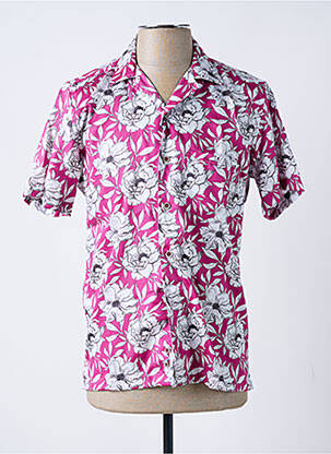 Chemise manches courtes coupe cintrée rose DARIO BELTRAN homme
