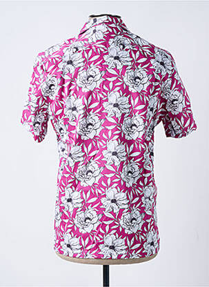 Chemise manches courtes coupe cintrée rose DARIO BELTRAN homme