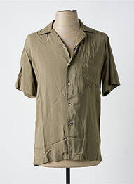 Chemise manches courtes coupe cintrée vert DARIO BELTRAN homme