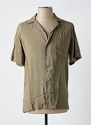 Chemise manches courtes coupe cintrée vert DARIO BELTRAN homme