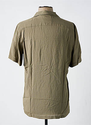 Chemise manches courtes coupe cintrée vert DARIO BELTRAN homme