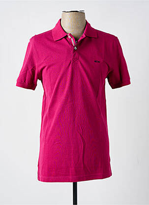 Polo coupe cintrée manches courtes rose DARIO BELTRAN homme