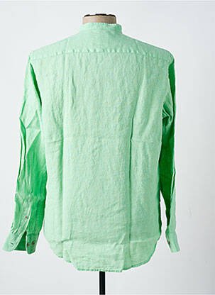Chemise manches longues coupe droite vert DARIO BELTRAN homme