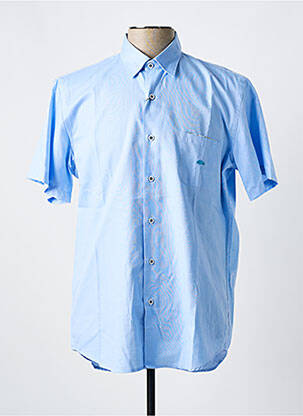 Chemise manches courtes coupe droite bleu DARIO BELTRAN homme