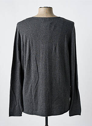 Pull col rond manches longues gris AMERICAN VINTAGE homme