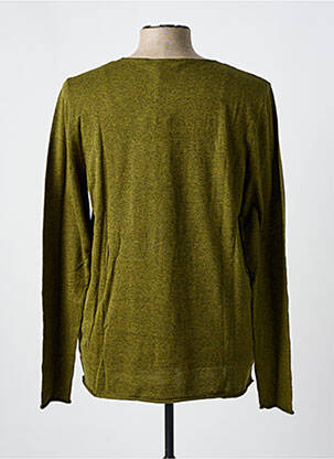 Pull col rond manches longues vert AMERICAN VINTAGE homme