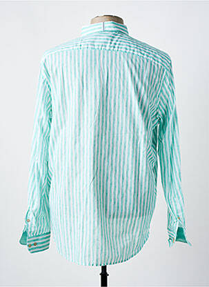 Chemise manches longues coupe droite bleu DARIO BELTRAN homme