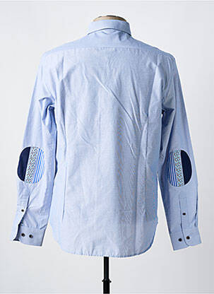 Chemise manches longues imprimé rayures bleu DARIO BELTRAN homme