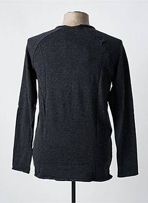 Pull tissage chiné manches longues gris AMERICAN VINTAGE homme