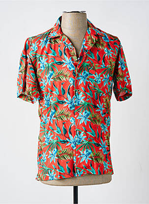 Chemise manches courtes rouge DARIO BELTRAN pour homme