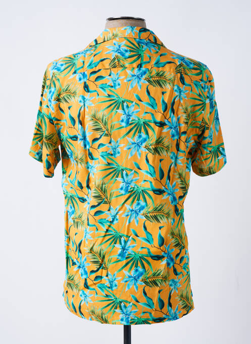 Chemise manches courtes jaune DARIO BELTRAN pour homme