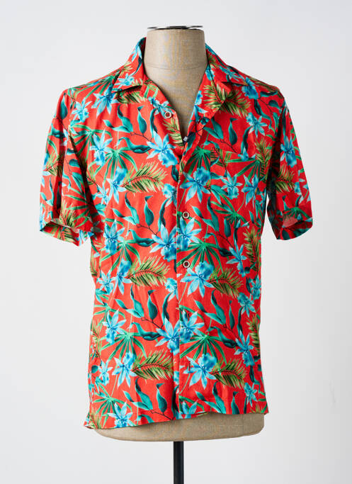 Chemise manches courtes rouge DARIO BELTRAN pour homme