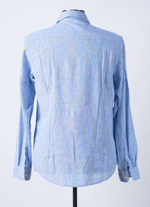 Chemise manches longues bleu BREAD AND BUTTONS pour homme