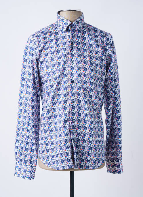 Chemise manches longues bleu DARIO BELTRAN pour homme