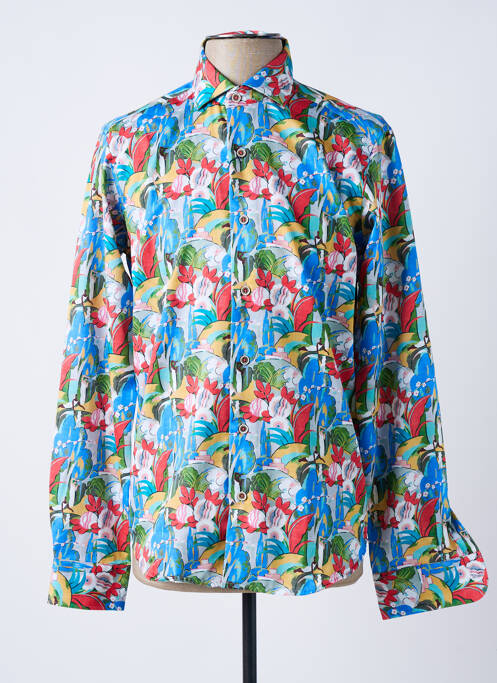 Chemise manches longues bleu DARIO BELTRAN pour homme