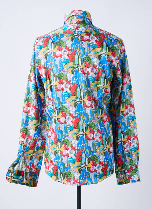 Chemise manches longues bleu DARIO BELTRAN pour homme