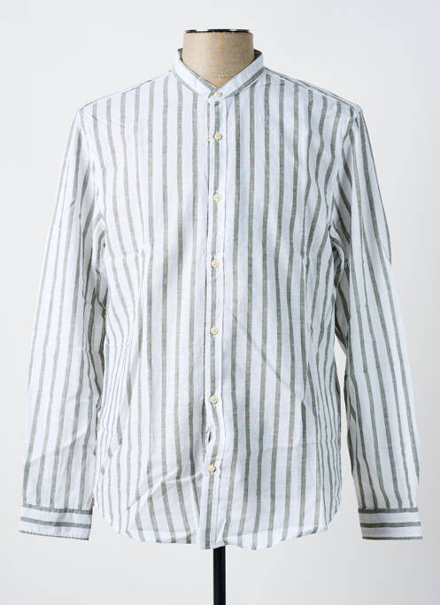 Chemise manches longues vert ENOS pour homme