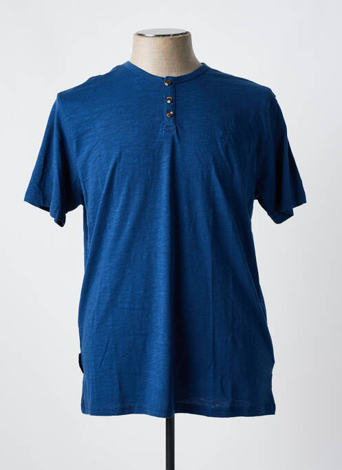 T-shirt bleu SEA BARRIER pour homme