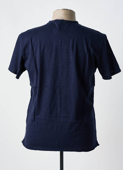 T-shirt bleu TMK JEANS pour homme