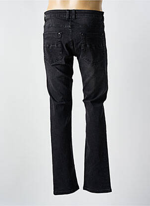 Jeans coupe slim fermeture boutonnée sur le devant taille normale noir TRUE RISE homme