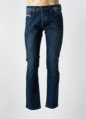 Jeans coupe slim fermeture boutonnée sur le devant taille basse bleu TRUE RISE homme