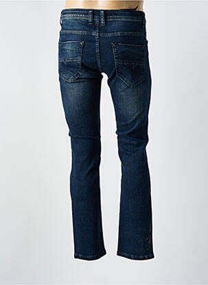 Jeans coupe slim fermeture boutonnée sur le devant taille basse bleu TRUE RISE homme