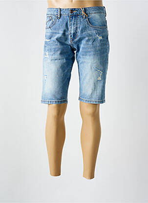 Bermuda tissage denim taille normale bleu TRUE RISE homme
