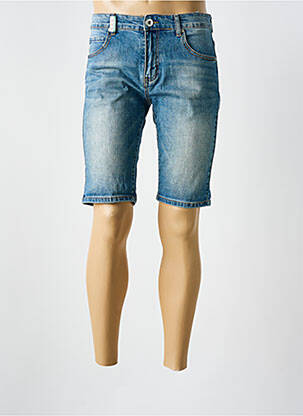 Bermuda tissage denim taille normale bleu VIRTÙ homme