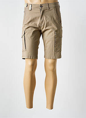 Bermuda multipoches taille normale marron SEA BARRIER homme