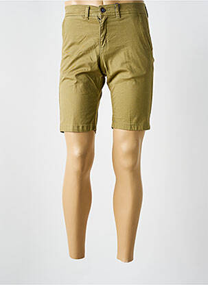 Bermuda stretch taille normale vert DARIO BELTRAN homme
