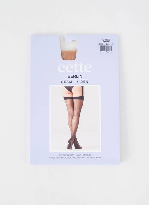 Bas maintien jarretelles chair CETTE femme