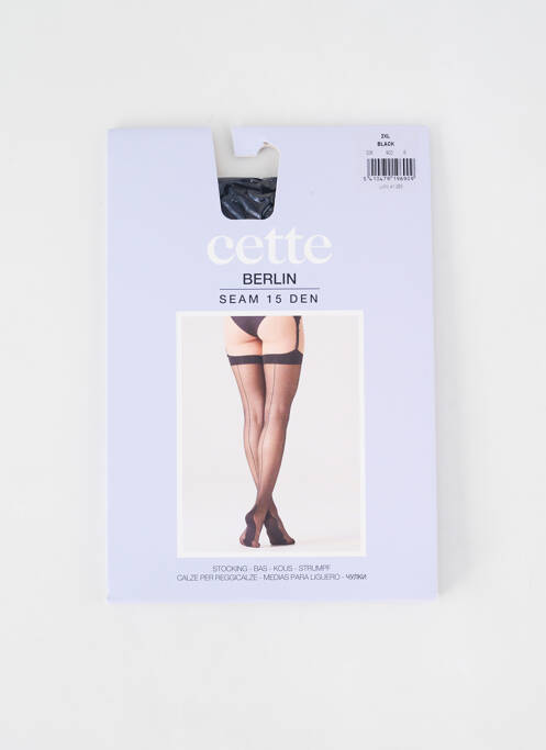 Bas noir CETTE pour femme