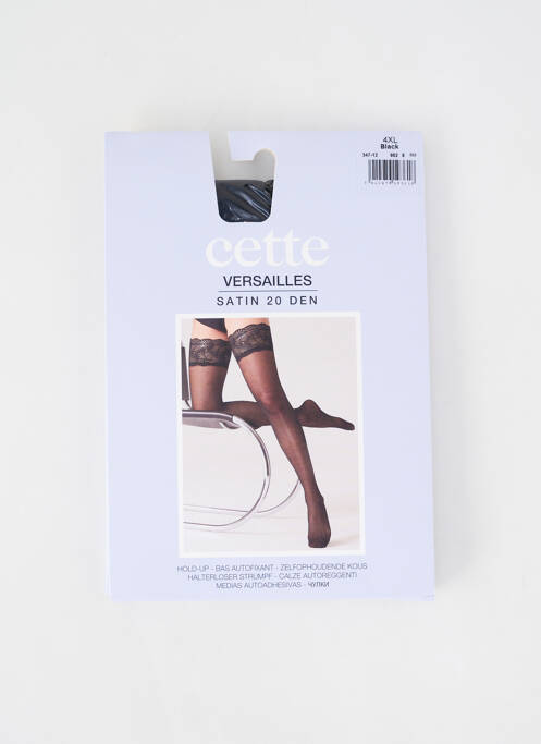 Bas noir CETTE pour femme