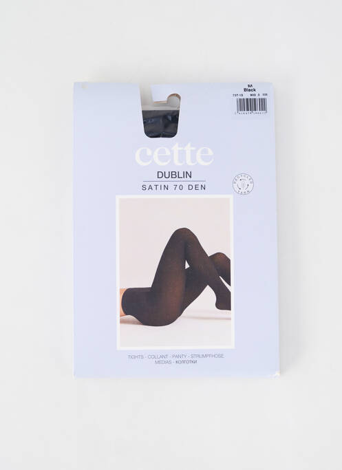 Collants noir CETTE pour femme